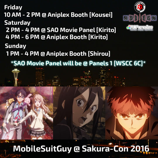 Sakura-Con 2016 Detailed Plans