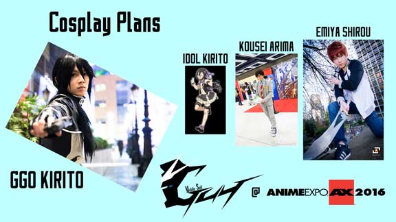 Anime Expo 2016 Cosplay Plans